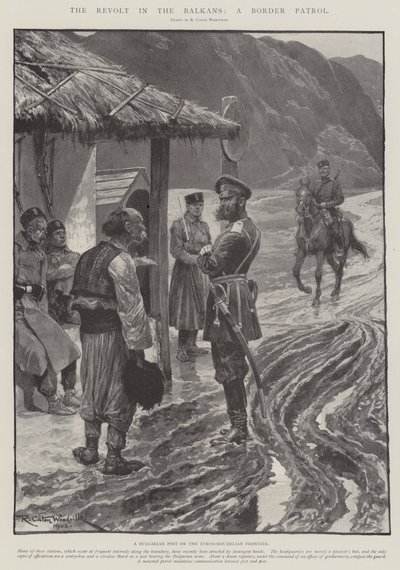 La Revuelta en los Balcanes, una Patrulla Fronteriza de Richard Caton Woodville junior